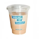 Es kopi susu cup dengan wangi bunga Blossom kiss Raneen Coffee.