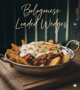 Cemilan simple enak Bolognese Loaded Wedges Raneen