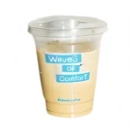 Es kopi susu cup con hielo Raneen Coffee.