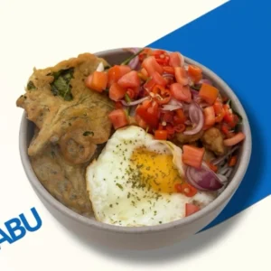 Makanan berat simple Nasi Sambel Dabu- Dabu Raneen